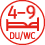 4- bis 10-Bettzimmer mit Dusche und WC