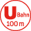 Die nchste U-Bahn Haltestelle befindet sich in 100m Entfernung