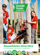 Katalog von Jugendtours „Klassenfahrten 2014/2015“ – Archivbild