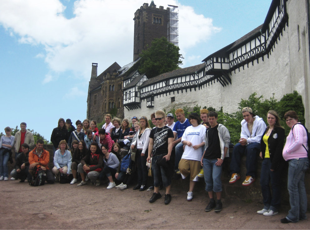 Schler:innen aus Bayreuth, hier beim Besuch der Wartburg in Eisenach, Klassenfahrt Thringer Wald 2008 – Bildergalerie Klassenfahrten von Jugendtours