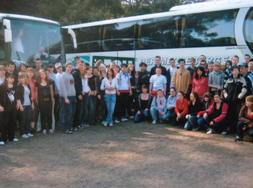 Klasse 9 und Klasse 10 der Appolonia-von-Wiedebach-Schule Leipzig, hier am  Countryclub Castelfusano, Klassenfahrt Rom 2008 – Bildergalerie Klassenfahrten von Jugendtours