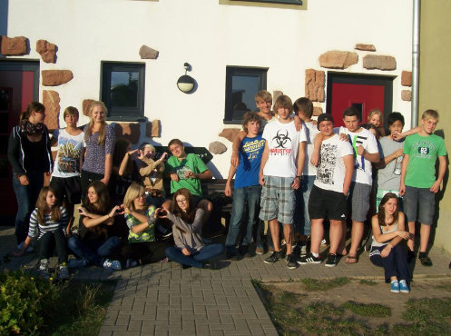 Klasse 9 des Friedrich-Ludwig-Jahn-Gymnasium Forst in der Lausitz, hier im Euroville Naumburg, Klassenfahrt Sachsen-Anhalt 2012 – Bildergalerie Klassenfahrten von Jugendtours