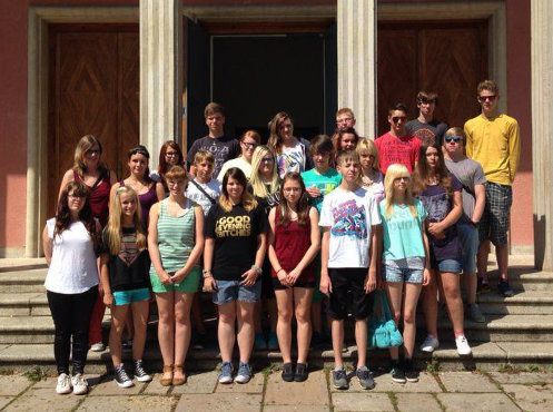 Klasse 8a der Sekundarschule Grbzig, hier whrend der Schulklassenfhrung, Klassenfahrt Weimar 2014 – Bildergalerie Klassenfahrten von Jugendtours