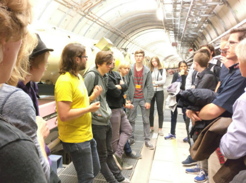 Klasse 12 des Odense Tekniske Gymnasiums Dnemark, hier bei einer Fhrung im alten Elbtunnel, Klassenfahrt Hamburg 2017 – Bildergalerie Klassenfahrten von Jugendtours