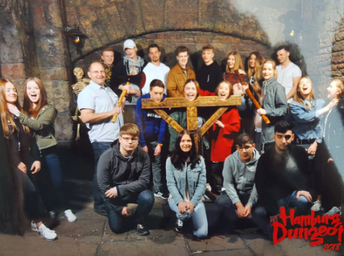 Klasse HH19C vom Berufskolleg Lübbecke, hier im Hamburg Dungeon, Hamburg 2018 – Bildergalerie Klassenfahrten von Jugendtours