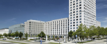 H2 Hotel Mnchen Olympiapark Auenansicht – Klassenfahrt Mnchen von Jugendtours