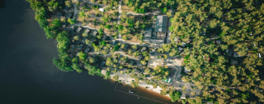 Naturcamping Brettmhlenteich Auenansicht – Klassenfahrt Brettmhlenteich bei Dresden von Jugendtours