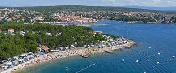 Insel Krk - ****Campinganlage Jezevac Krk Auenansicht – Klassenfahrt Kvarner Bucht von Jugendtours