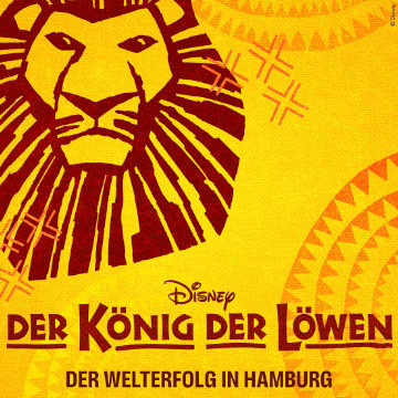 Werbeplakat: Musicalfahrt Disneys DER KNIG DER LWEN mit Jugendtours