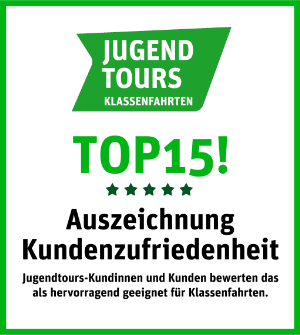 Qualitätssiegel „Top15-Unterkünfte“ von Jugendtours