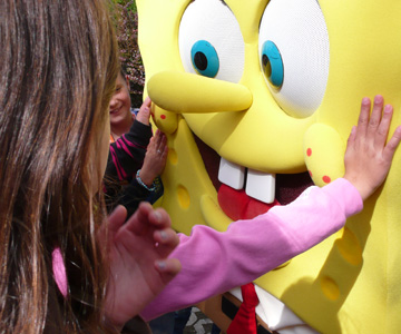 Begegnung mit SpongeBob im Ferien-Camp von Jugendtours und NICK
