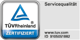 Qualit�tssiegel - T�V-gepr�fte Kinder- und Jugendreisen - Zertifikat des T�V-Rheinland f�r beste Servicequalit�t bei Klassenfahrten
