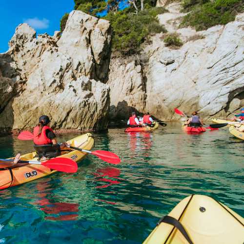 Kajaktour - an der Costa Brava