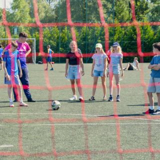 Teamspirit auf dem Sportplatz